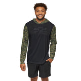 Personalized GM Chevrolet Bowtie Men's Digital Camo Sports Warmup Hoodie, Moisture-Wicking, UPF 50+ Sun Protection, Lightweight, Perfect for Active Chevy Enthusiasts