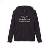 Corvette C6 Adidas Unisex Personalized Fleece Hooded Sweatshirt, Custom Hoodie for Car Lovers, Comfortable, Gift for Car Enthusiasts, Chevrolet Fans, A Signature Select Product