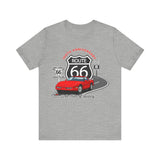 C4 Corvette Route 66 100th Anniversary Short Sleeve Tee – Legends of the Road, Perfect for the Corvette Fan