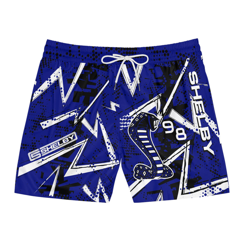 Carroll Shelby 98 Men's Mid-Length Swim Shorts, Gift for Car Enthusiasts, Racing Fans, Swimwear, Beachwear, and Cruise Wear
