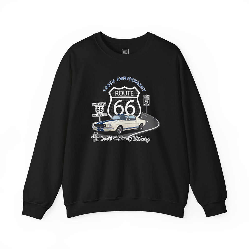 Shelby GT350 Route 66 100th Anniversary Crew Neck Sweatshirt, Bold