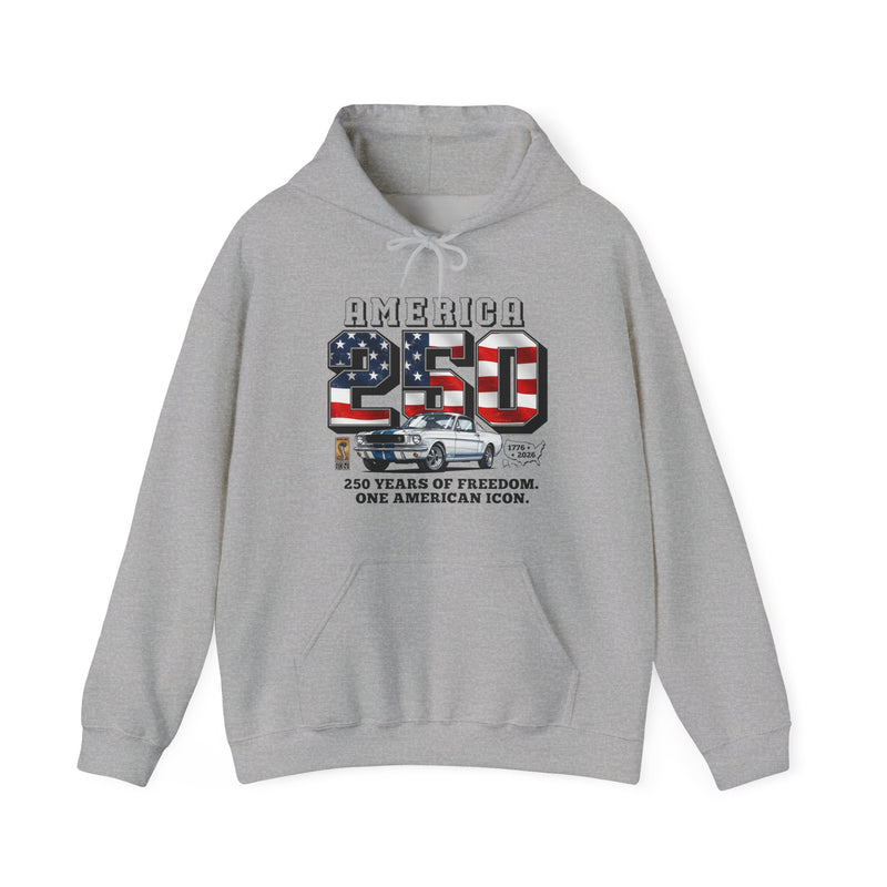 Shelby America 250 "Years of Freedom" Premium GT350 Graphic Pullover Hoodie
