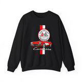 C1 Corvette Vertical Stripe Emblem Cotton Blend Sweatshirt – Legends of the Road, Perfect for the Corvette Fan