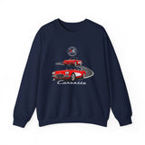 C1 Corvette Dual View Crew Neck Sweatshirt – Legends of the Road, Perfect for the Corvette Fan