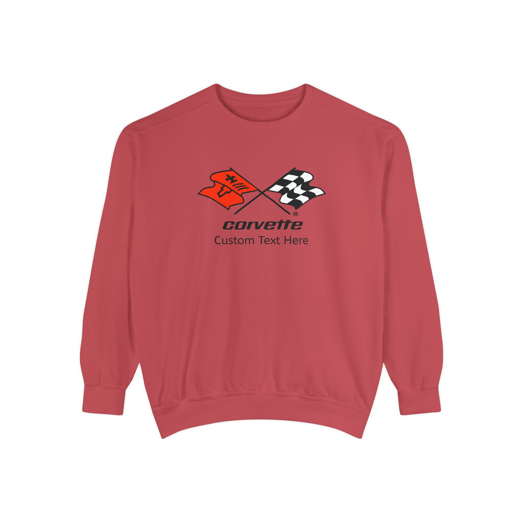 Personalized C3 Corvette Comfort Colors® Unisex Garment-Dyed Premium Sweatshirt, Cotton Blend, Relaxed Fit, Chevrolet Car Lovers, Chevy Fans, Official Licensed Apparel, Ideal Custom Gift for Him or Her