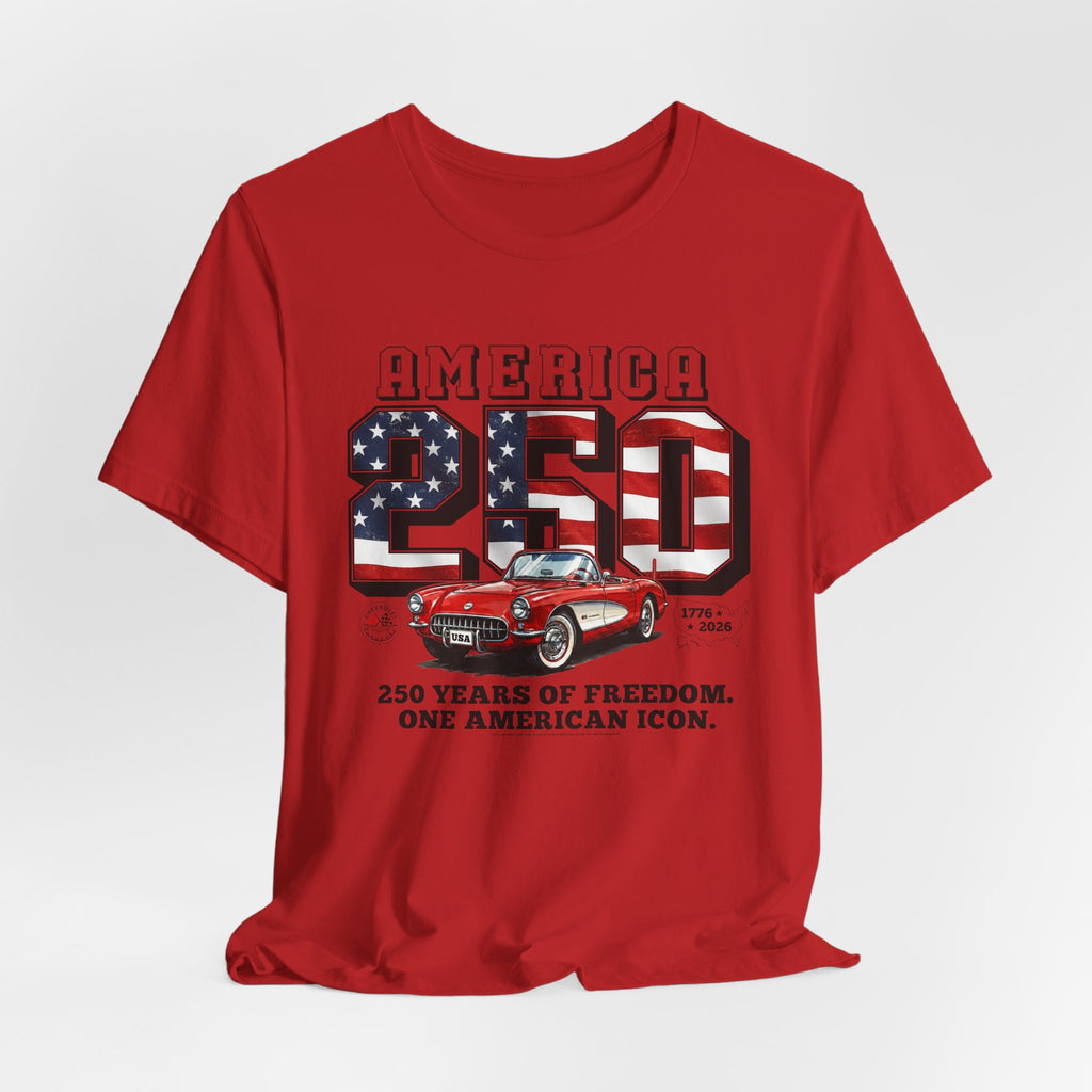 Corvette America 250 "One American Icon" Premium C1 Short-Sleeve Tee