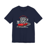 C5 Corvette Route 66 100th Anniversary Short Sleeve Tee – Legends of the Road, Perfect for the Corvette Fan