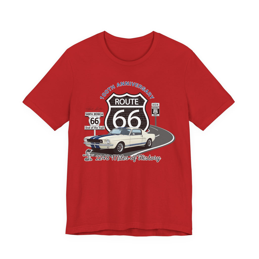 Shelby GT350 Route 66 100th Anniversary Short Sleeve Tee-Legends of the Road, Shelby Fan Favorite
