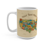 Personalized Legends of Route 66 Mug, Custom Coffee Cup 15oz