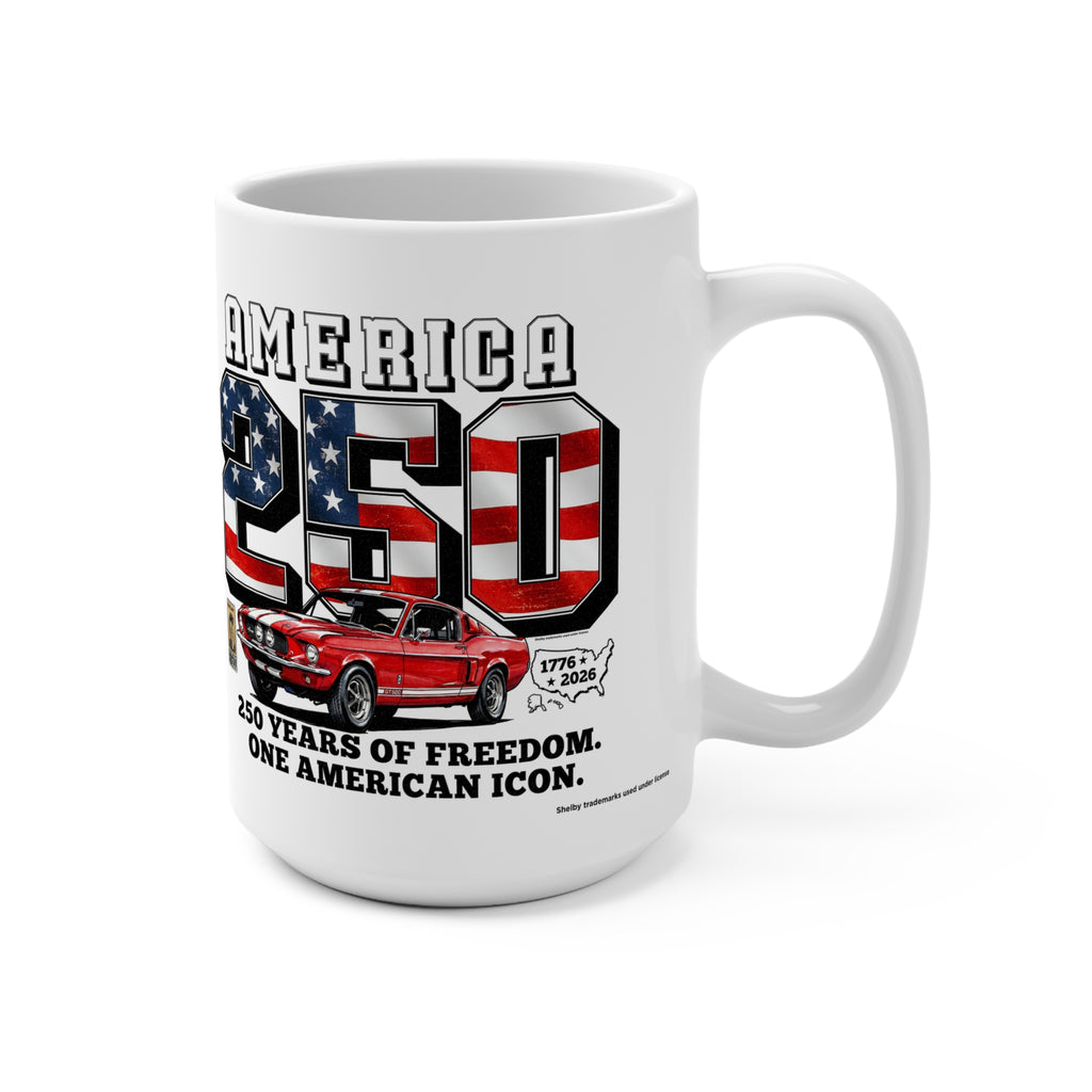 Shelby Red GT500 "250 Years of Freedom" America 250 15 oz Mug