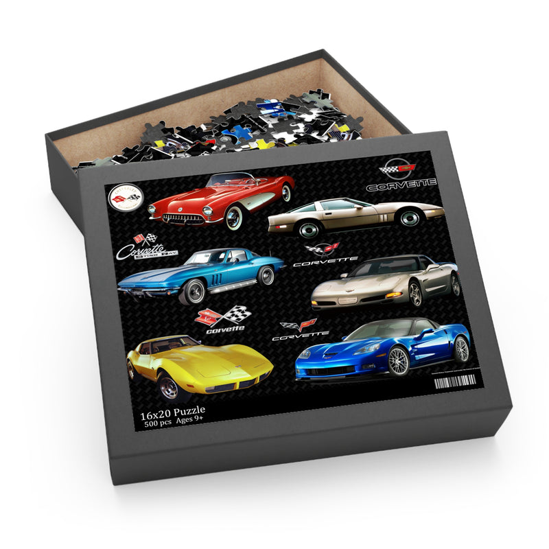 Corvette C1-C6 500 Piece Puzzle