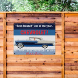 Chevrolet Bel Air  16"x12" Tin Sign – Classic Vintage Car Wall Art, Classic Muscle Car Decor for Garage, Man Cave, Bar, or Home