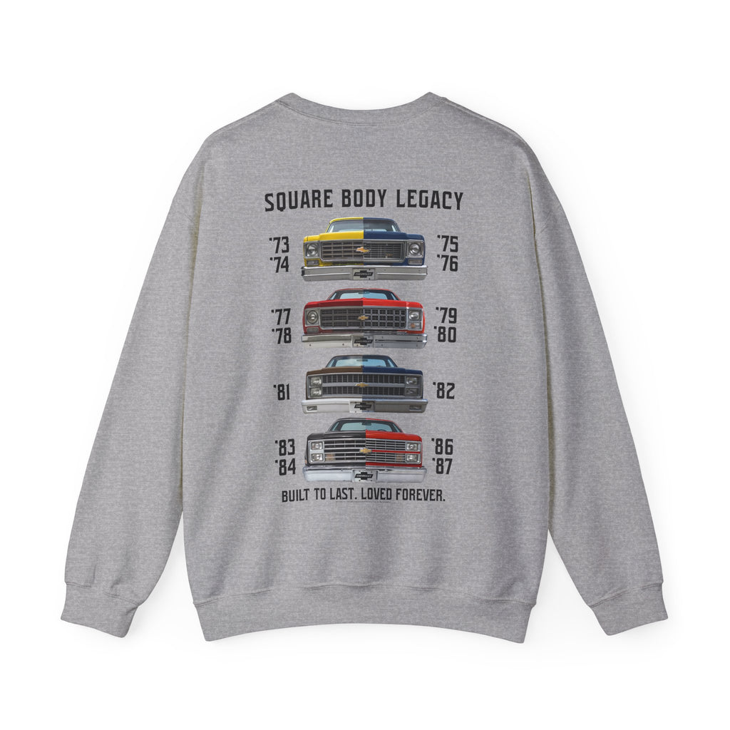 Chevrolet C10 Square Body Legacy Crew Neck Sweatshirt – Evolution of an American Classic
