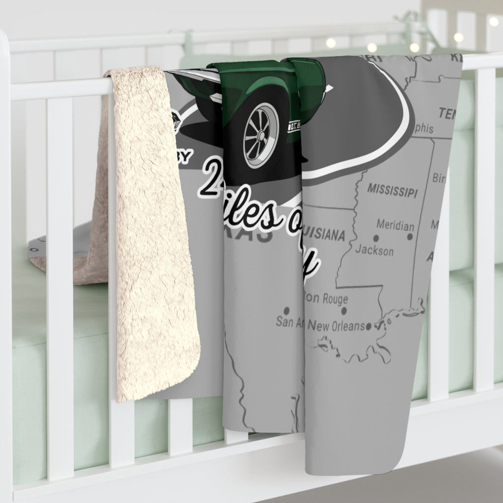 Shelby 1967 GT500 Route 66 100th Anniversary Sherpa Blanket – 50 x 60 Inches