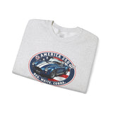 Shelby Blue Cobra 427 "Red. White. Cobra." America 250 Oval Crewneck Sweatshirt