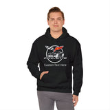 C6 Corvette Personalized Custom Car Color Cotton Blend Hooded Sweatshirt - TRANSPARENT