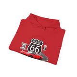 C6 Corvette Route 66 100th Anniversary Hooded Sweatshirt – Legends of the Road, Perfect for the Corvette Fan