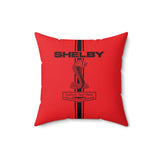 Shelby Cobra Stripes Red Personalized Spun Polyester Square 16 x 16 inch Pillow