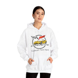 Custom C6 Corvette Hoodie, Personalized Yellow Car Color Cotton Blend Sweatshirt, Unisex Pullover for Car Lovers and Chevrolet Enthusiasts