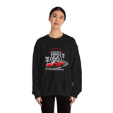 C6 Corvette Route 66 100th Anniversary Cotton Blend Sweatshirt – Legends of the Road, Perfect for the Corvette Fan