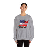 C1 Corvette American Flag Cotton Blend Sweatshirt – Legends of the Road, Perfect for the Corvette Fan