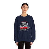 C6 Corvette Route 66 100th Anniversary Cotton Blend Sweatshirt – Legends of the Road, Perfect for the Corvette Fan