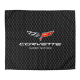 Corvette C6 Personalized Microfiber Carbon Duvet Cover –Sleek Style for Car Lovers
