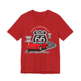 C4 Corvette Route 66 100th Anniversary Short Sleeve Tee – Legends of the Road, Perfect for the Corvette Fan