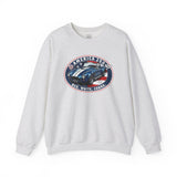 Shelby Blue Cobra 427 "Red. White. Cobra." America 250 Oval Crewneck Sweatshirt