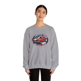 1967 Shelby GT500 "Red. White. Shelby." America 250 Oval Crewneck Sweatshirt