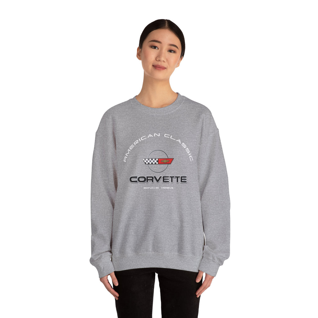 C4 Corvette Crew Neck Long Sleave Heavy Duty Sweatshirt, perfect for cool crisp days