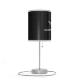 Corvette C6 Lamp on Stand with Sleek Steel Base 20"×7", High-Resolution Shade, US|CA Plug, Corvette Gifts, Home Decor