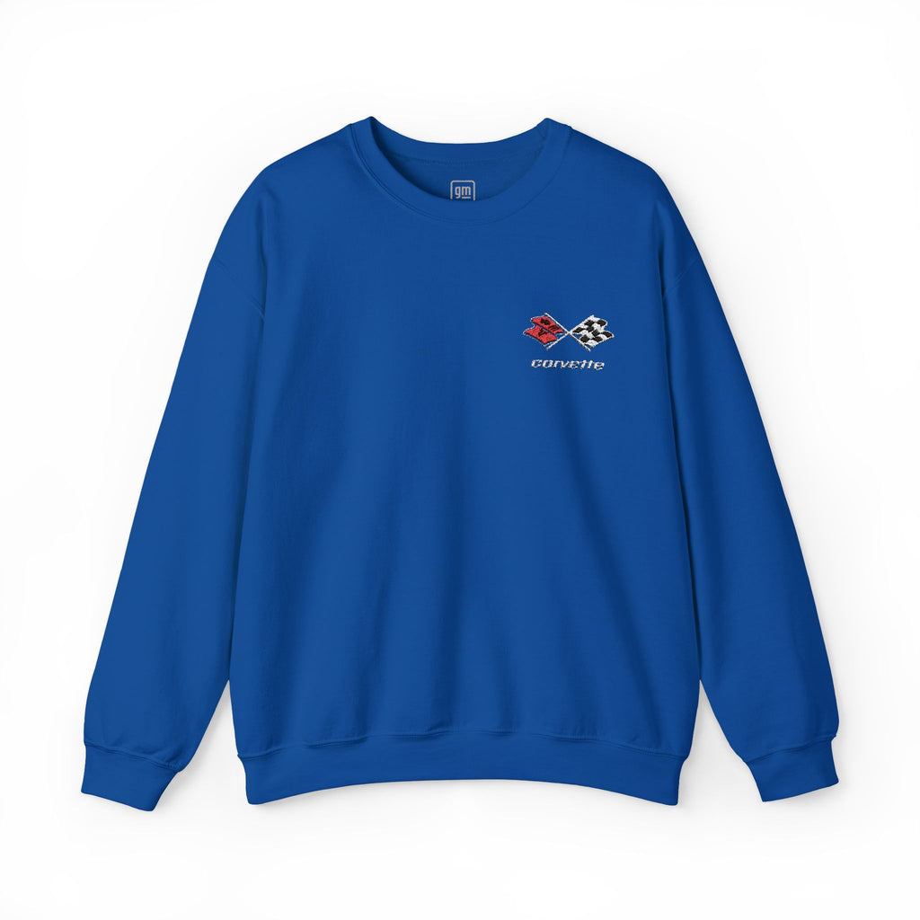 Corvette C3 Embroidered Logo Heavy Blend Sweatshirt - Classic Fit Sweatshirt for Men & Women – Soft, Warm, Stylish Pullover for Everyday Wear