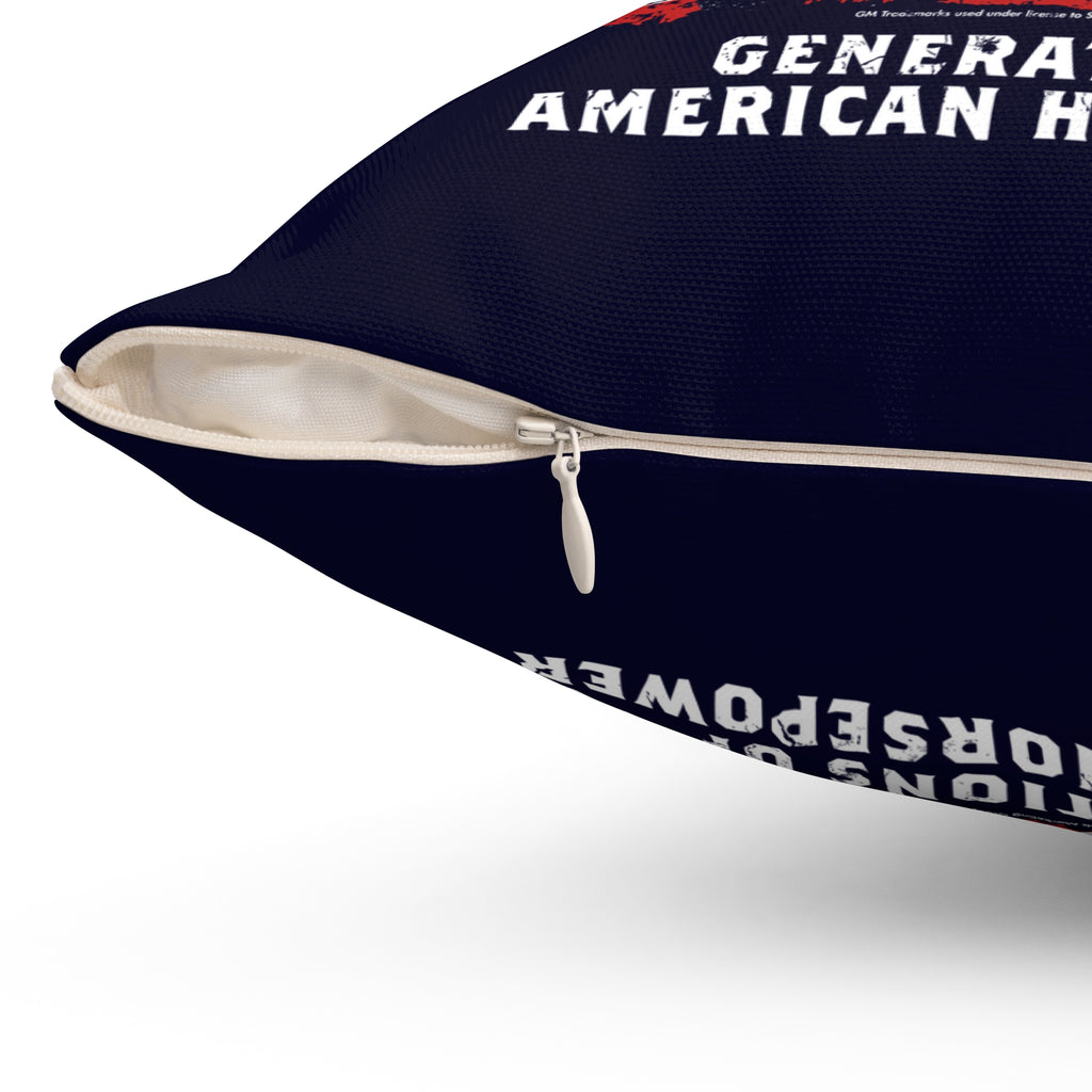 2026 National Corvette Day Limited Edition 16x16 Polyester Square Pillow- 16" x 16" (Navy or Gray)