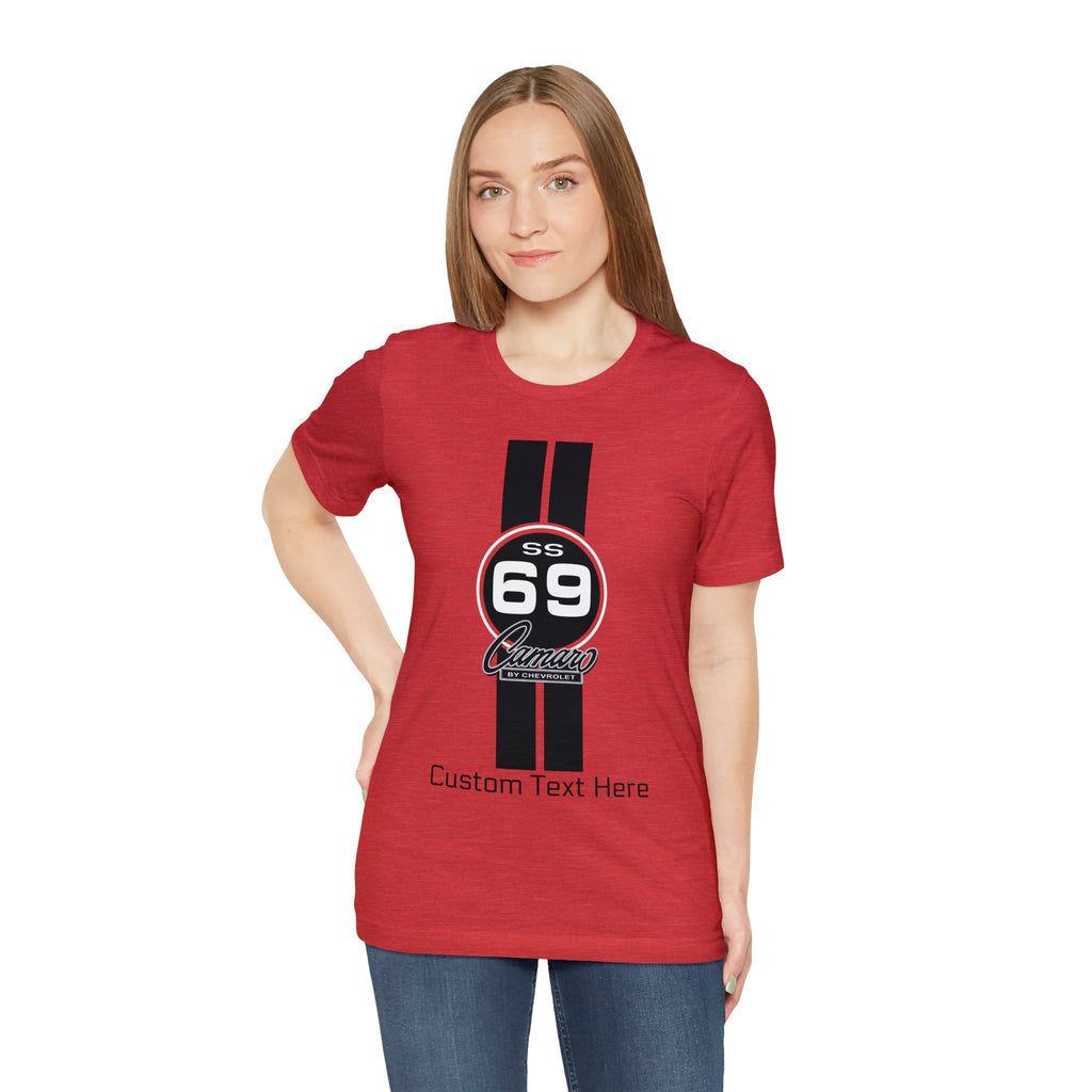 1969 Camaro SS  Single Stripes Personalized Jersey Short Sleeve Tee, Perfect for the Camaro Fan