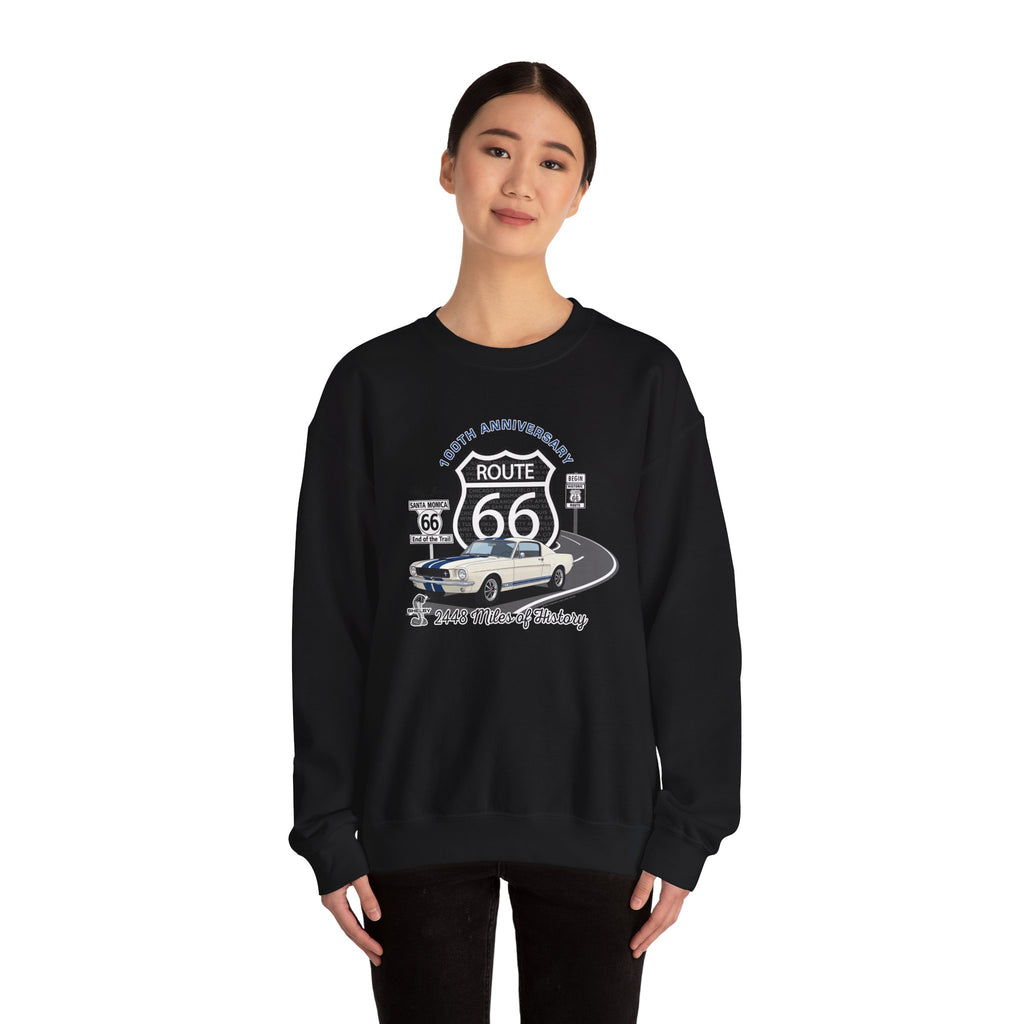 Shelby GT350 Route 66 100th Anniversary Crew Neck Sweatshirt, Bold