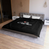 Corvette C2 Microfiber Black Duvet Cover – Perfect for Car Enthusiasts!
