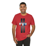 Camaro 3 Color Carbon Badge Jersey Short Sleeve Tee, Perfect for the Camaro Fan