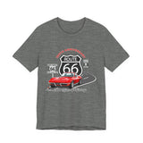 C2 Corvette Route 66 100th Anniversary Short Sleeve Tee – Legends of the Road, Perfect for the Corvette Fan