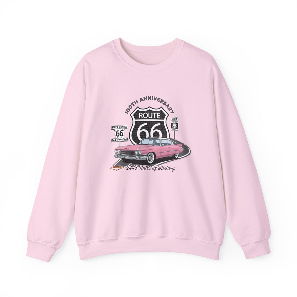 Pink Cadillac Route 66 100th Anniversary Cotton Blend Sweatshirt – Legends of the Road