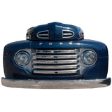 1948 Ford F-1 Truck Front Grill USA Made Metal Sign, 19 x 10 inches Blue Economy