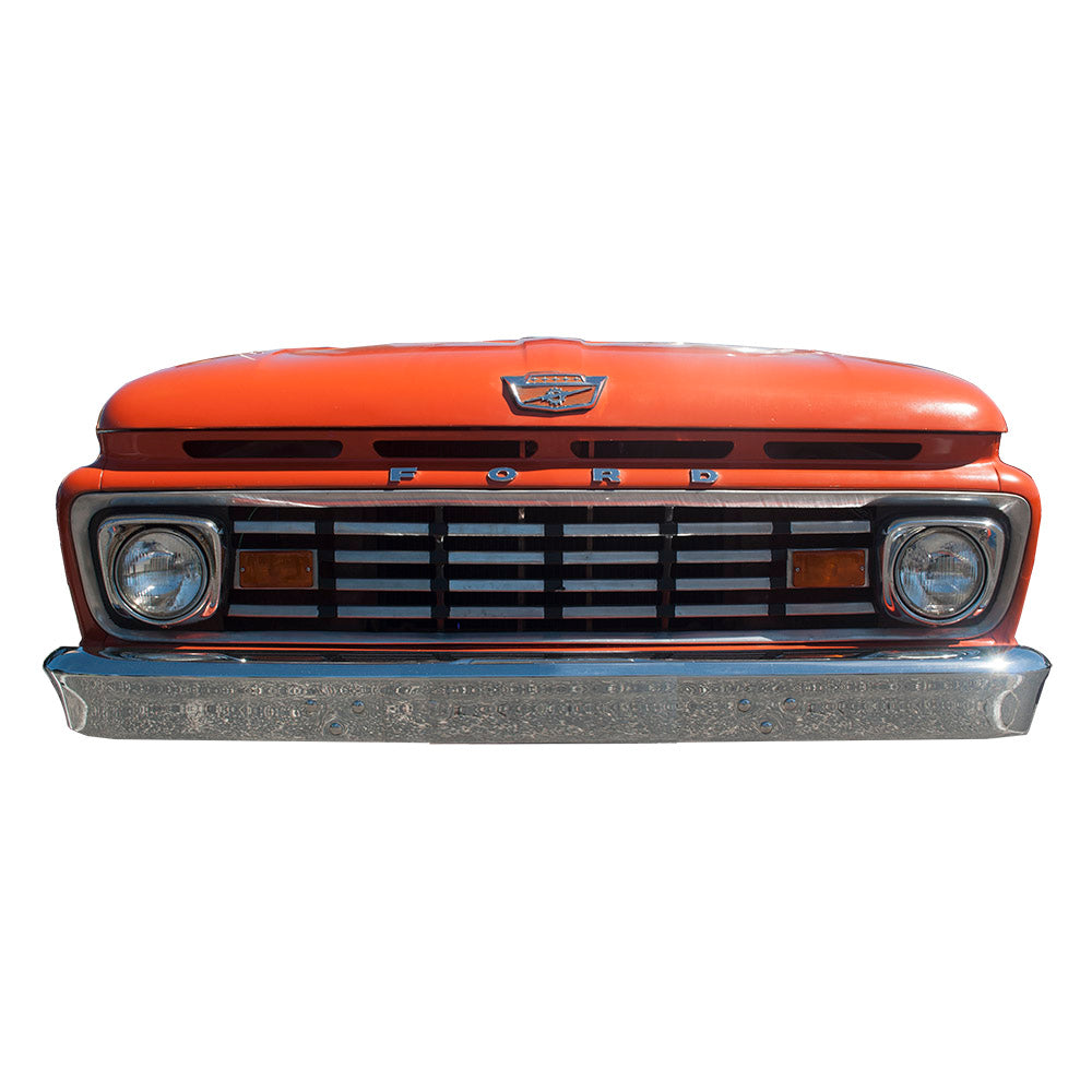 1963 Ford F-100 Truck Front Grill, 25 x 10 inches,  USA Made Metal Sign, Red, Premium