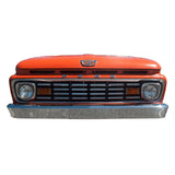 1963 Ford F-100 Truck Front Grill, 25 x 10 inches,  USA Made Metal Sign, Red, Premium
