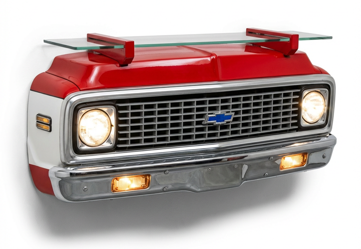 1972 C10 Truck Red, white