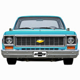 1973 C10 Truck Front-End Metal Wall Decor — Made in US, Available in 2 sizes and 4 Colors