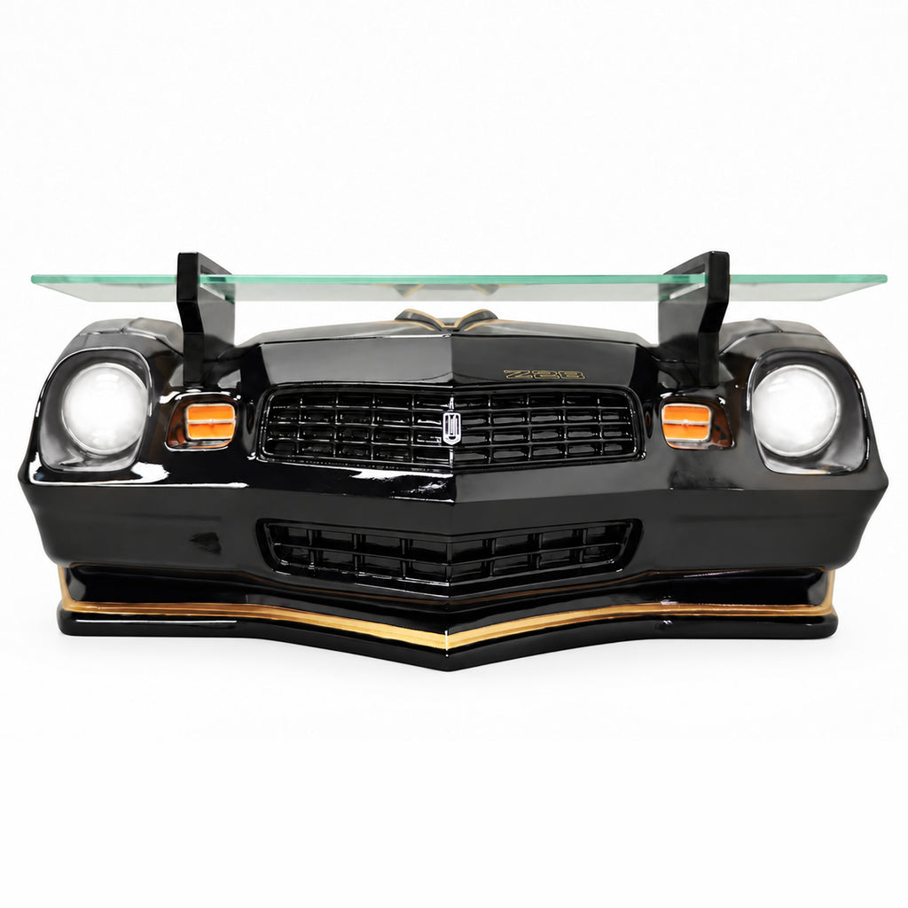 1979 Chevrolet Camaro Z28 Black LED Wall Shelf – Tempered Glass