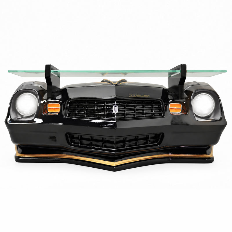 1979 Chevrolet Camaro Z28 Black LED Wall Shelf – Tempered Glass