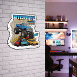 BIGFOOT® 4x4 USA-Made Die Cut Steel Wall Décor – Vroom Crush! The Original Monster Truck (Available in 2 Sizes)