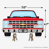 Chevrolet C10 Truck 6-Hook Resin Key Rack – Red