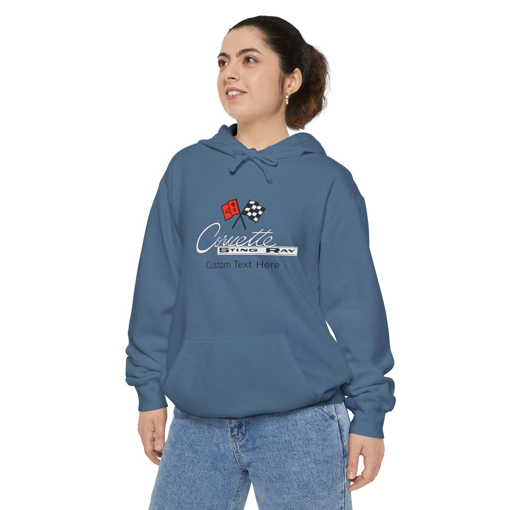 Personalized C2 Corvette Comfort Colors Hooded Sweatshirt, Custom Gift for Chevy Car Enthusiasts, Soft and Comfortable Premium Hoodie for Everyday Wear, A Signature Select Product